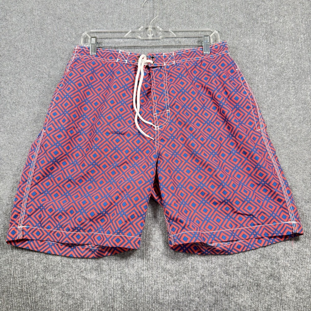 Trunks Surf & Swim Co Geometric Swim Trunks Men's Large Board Shorts